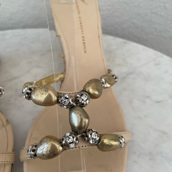 Giuseppe Zanotti Y2K Studded Wedge Sandals Size 41 - Picture 5 of 16